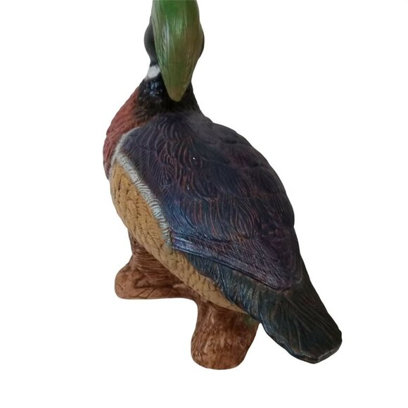 Vintage Holland Mold Hand-Painted Ceramic Wood Duck Pair Figurines 12" Collectib - Picture 10 of 12